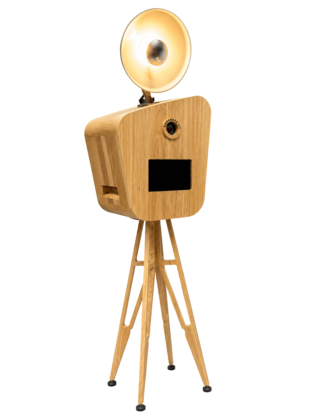 Borne photobooth en bois