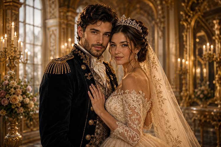 Portrait IA lors d'un mariage