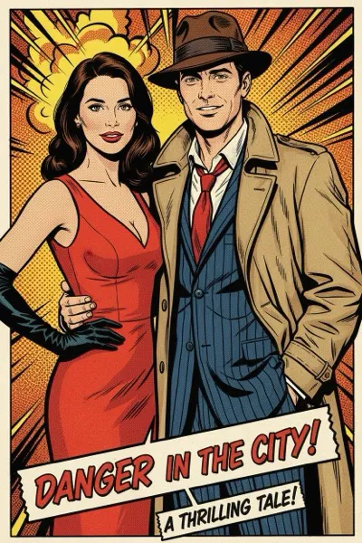 Comic pulp rétro